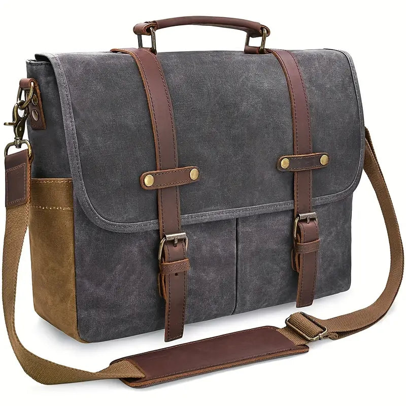 Brett - Men’s Large Capacity Waterproof Canvas Messenger Bag
