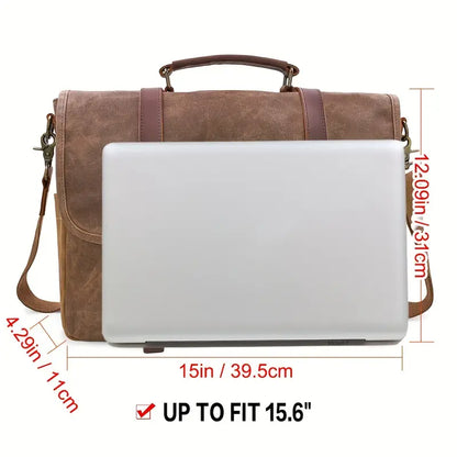 Brett - Men’s Large Capacity Waterproof Canvas Messenger Bag