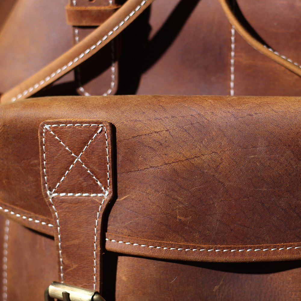 Jeffrey - Durable Classic Leather Knapsack