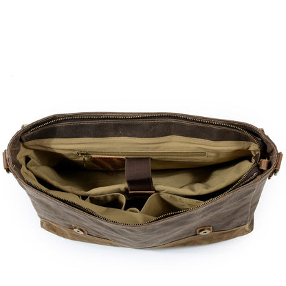 Jack - Water-Resistant Waxed Canvas Messenger Bag